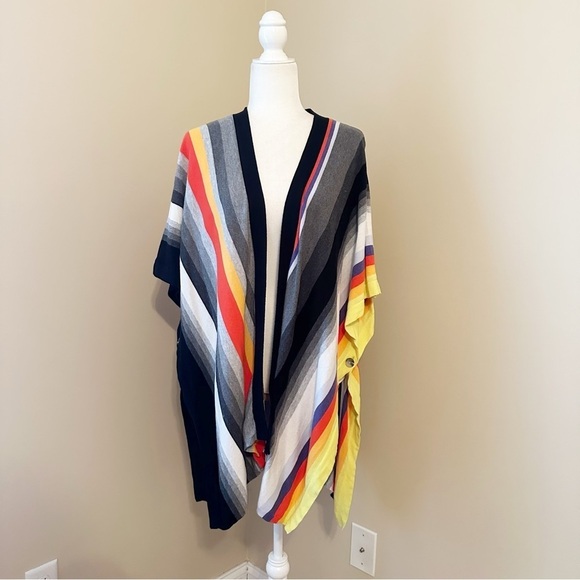 CAbi Serape Colorful Stripe Poncho Style #5990 - Medium/Large - Picture 10 of 10
